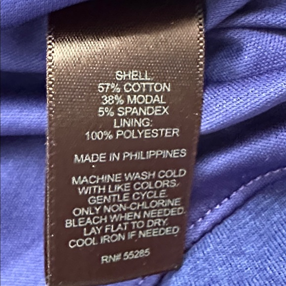 Express blue ruched stretch modal blend sleeveless top - Picture 9 of 10